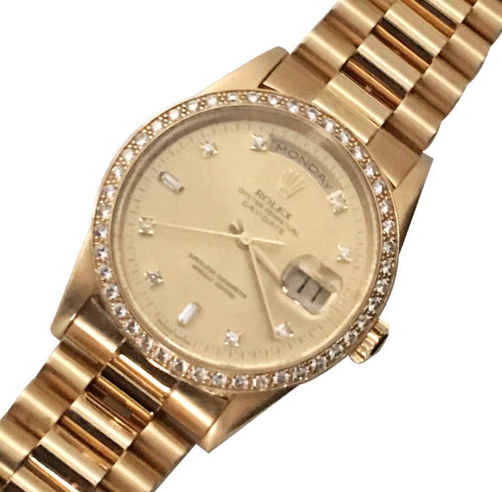 rolex oyster perpetual gold watch